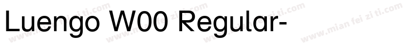Luengo W00 Regular字体转换